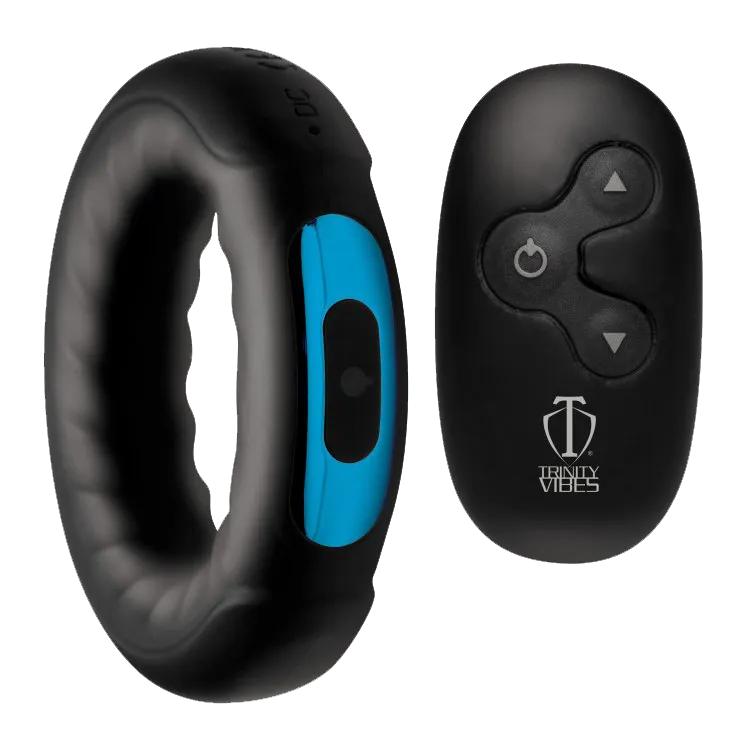 Remote Control 7X Silicone Cock Ring by Trinity Men