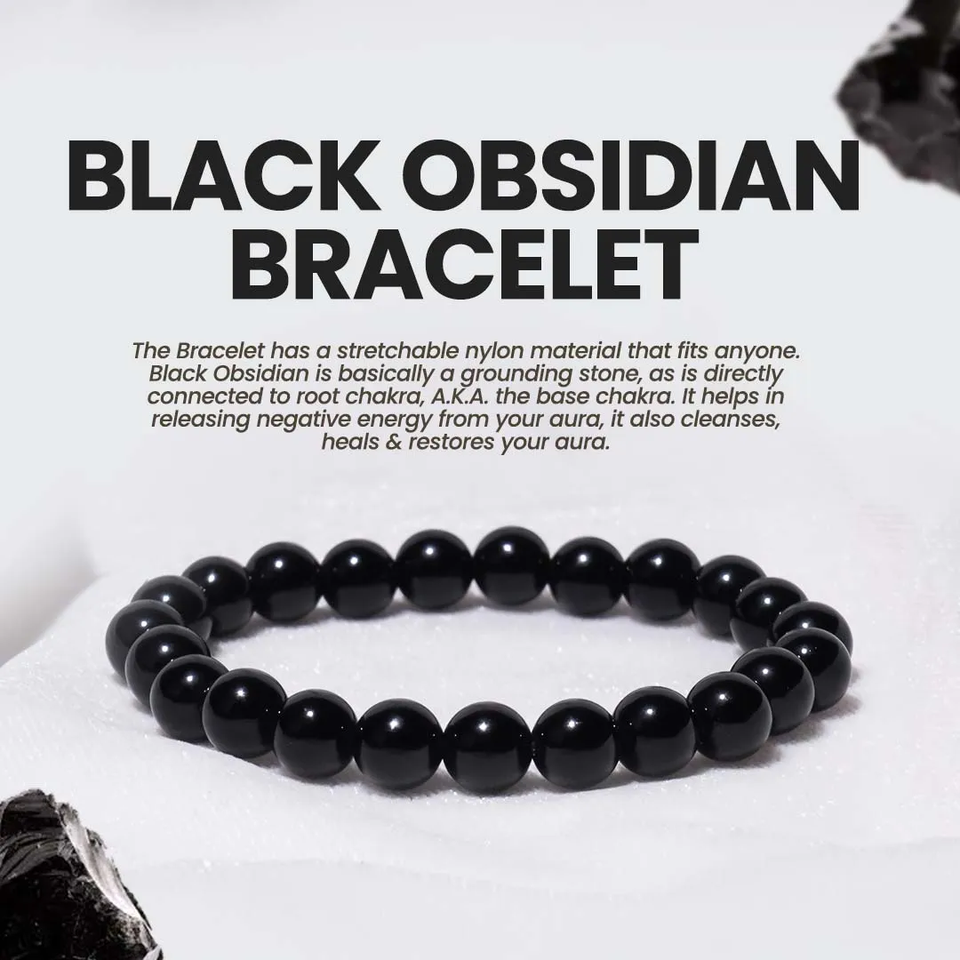 Riche Rich Combo (Pyrite bracelet   Black Obsidian Bracelet)