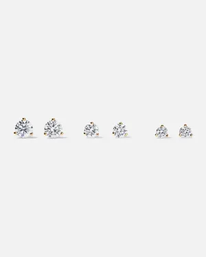 Round Brilliant Lab Diamond Studs