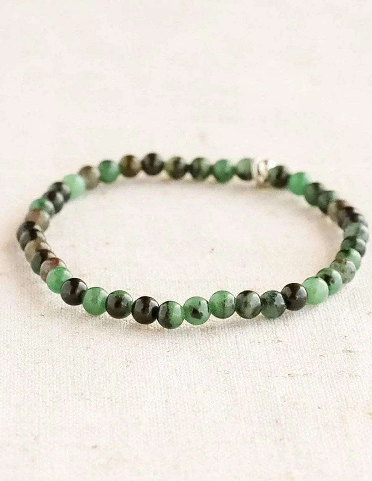 Ruby Zoisite Mini Gemstone Bracelet