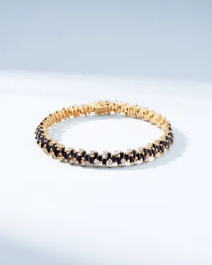 Shimmer Black Sapphire Tennis Bracelet