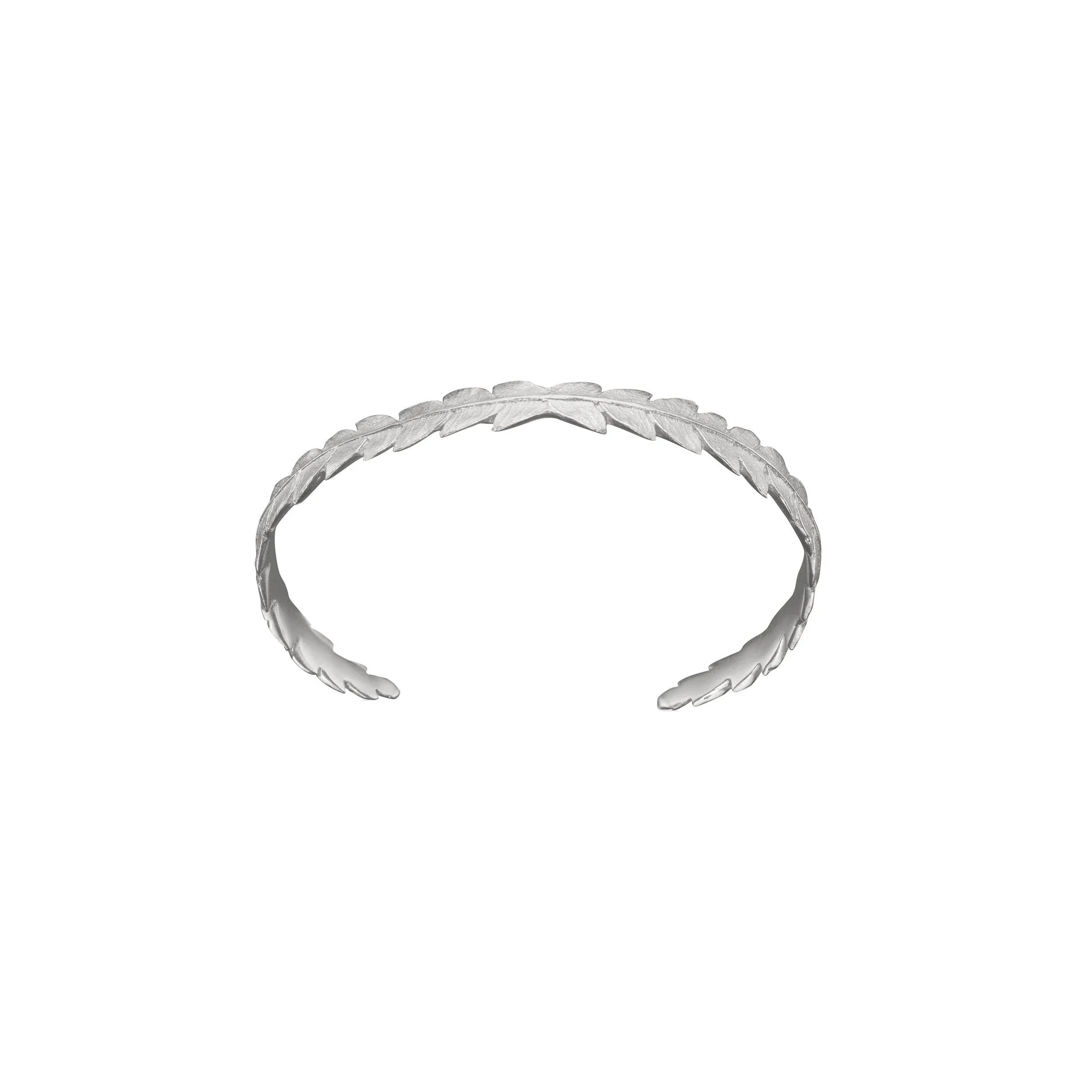 Silver Fern Leaf Cuff - Large