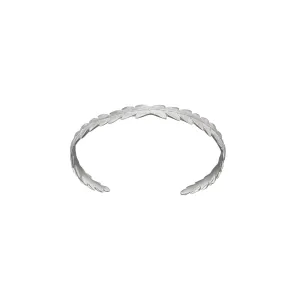 Silver Fern Leaf Cuff - Large