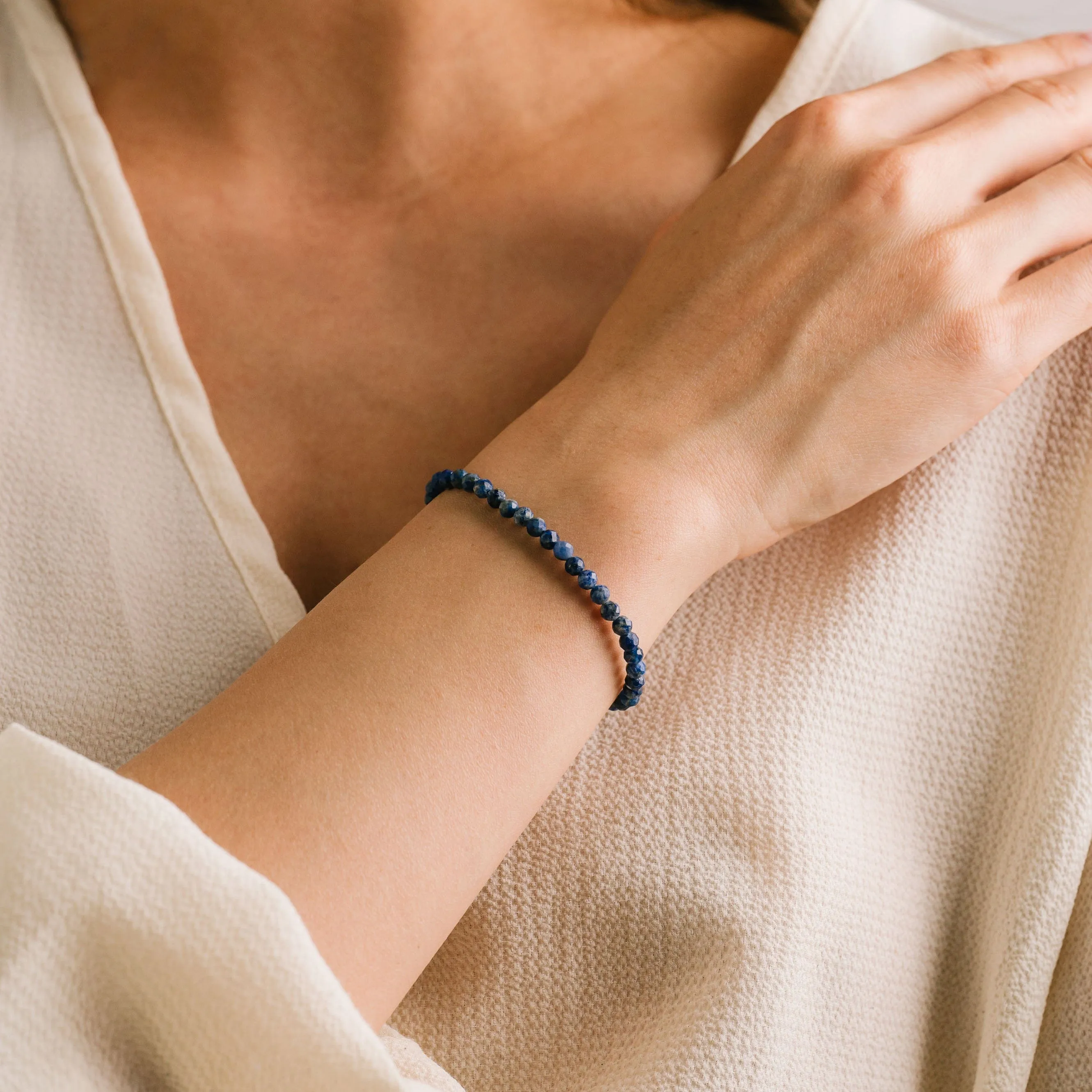 Sorrento Gemstone Stretch Bracelet Lapis Lazuli