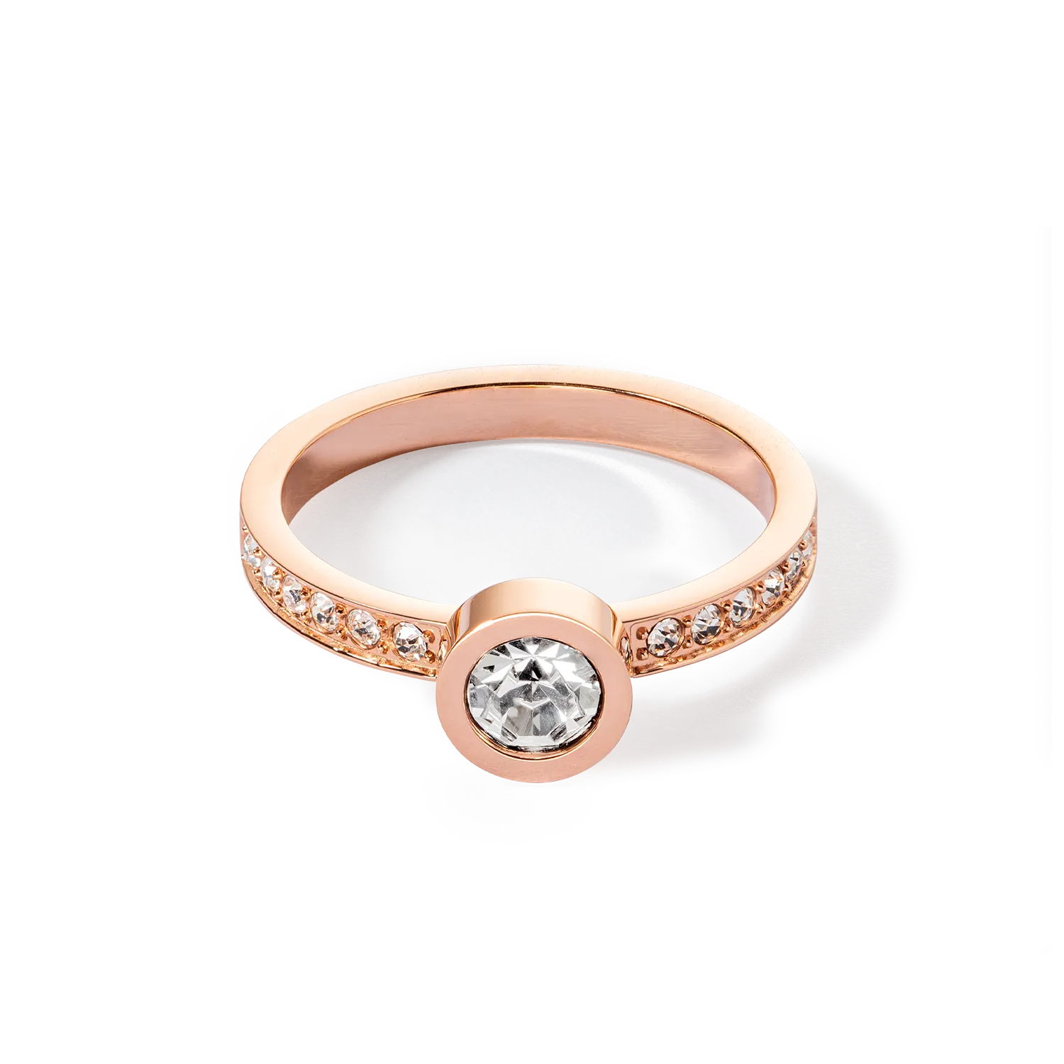 Sparkling Dots ring rose gold crystal