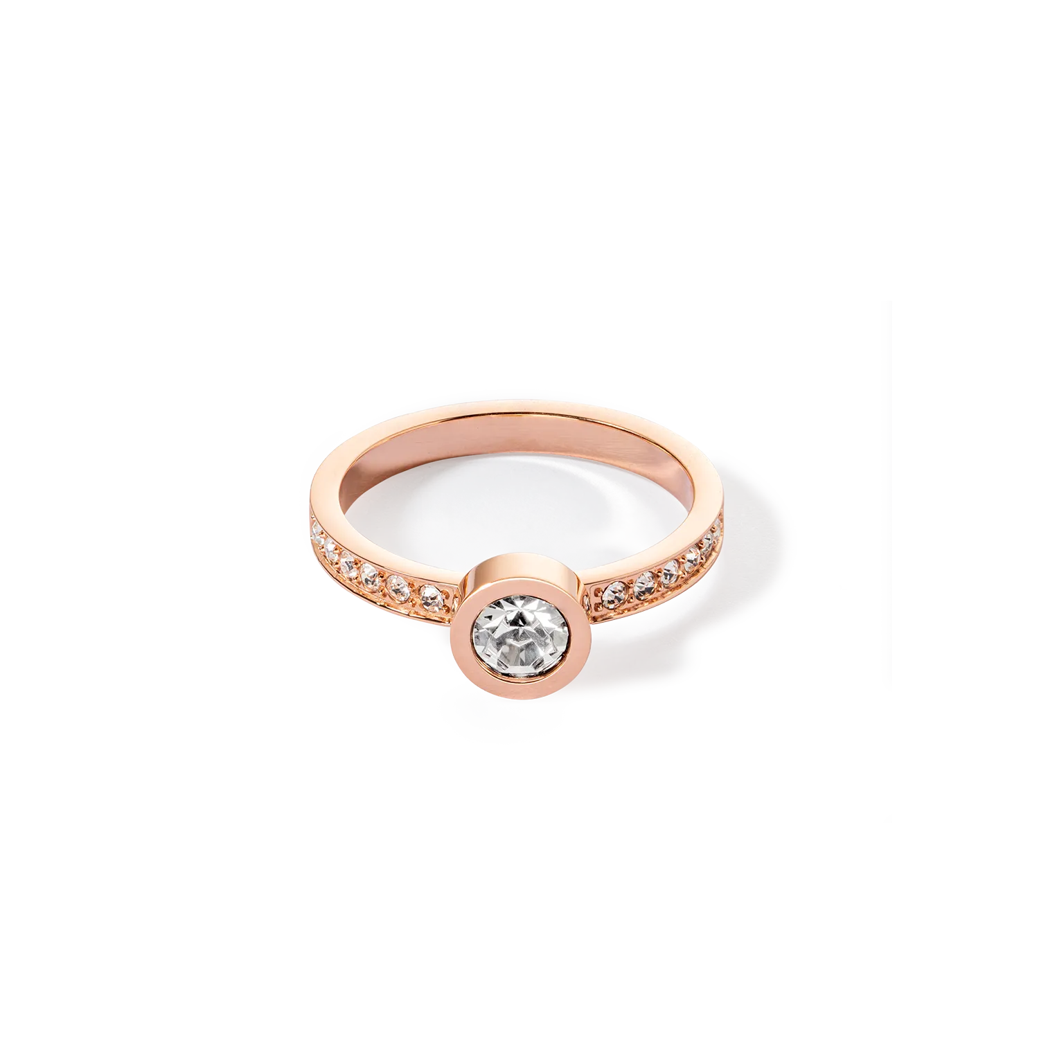 Sparkling Dots ring rose gold crystal