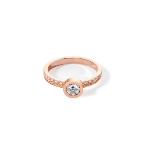 Sparkling Dots ring rose gold crystal