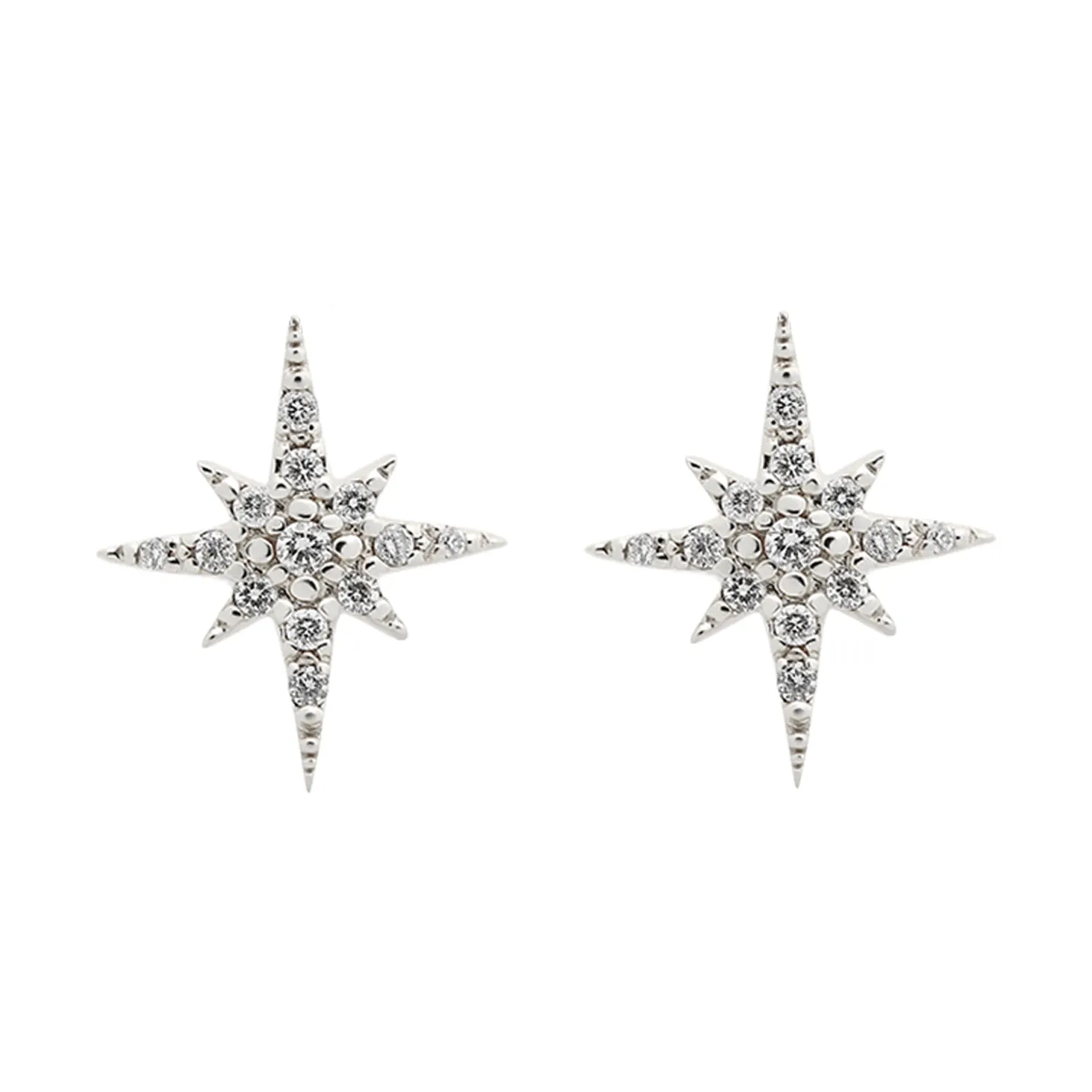 Starburst Diamond Studs (large)