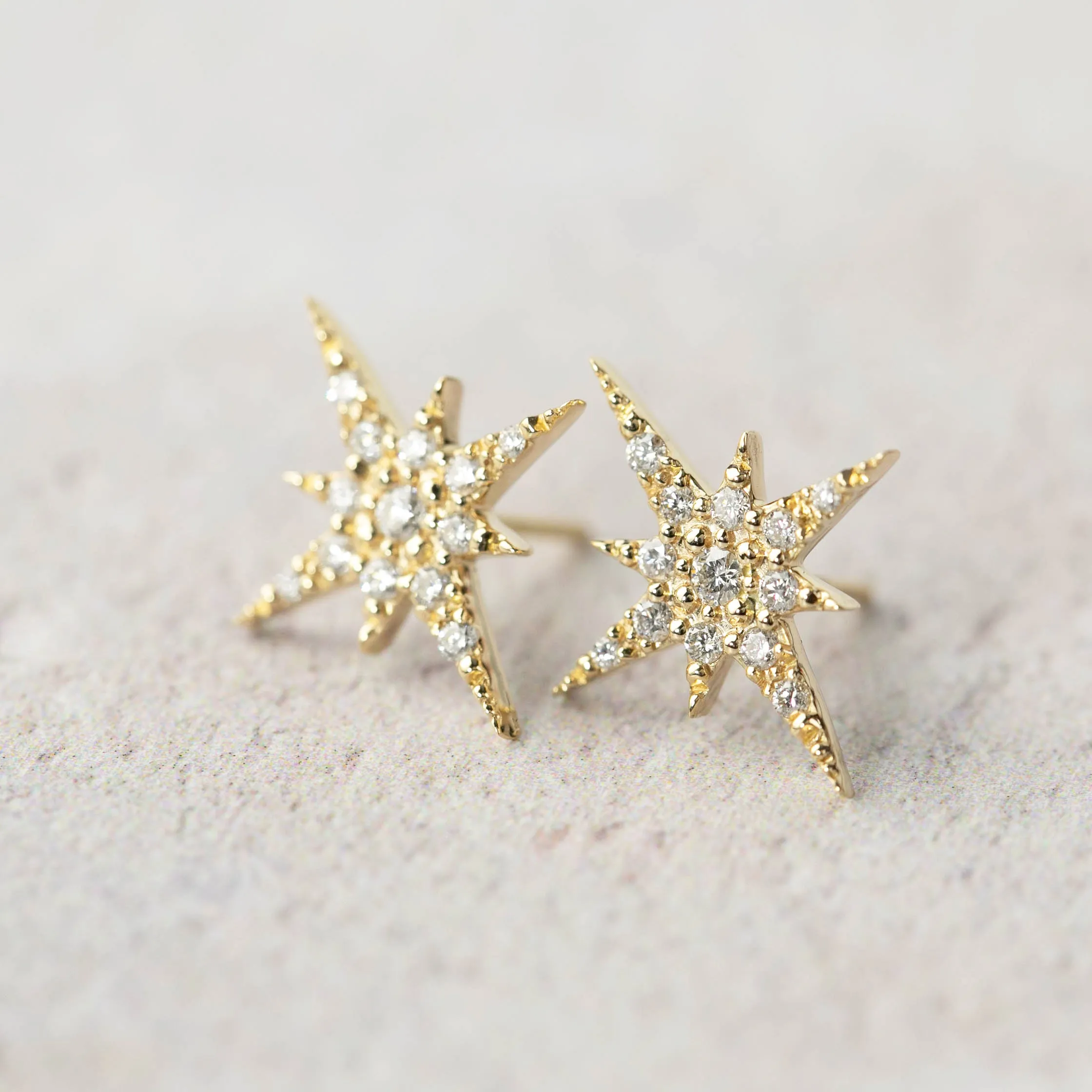 Starburst Diamond Studs (large)