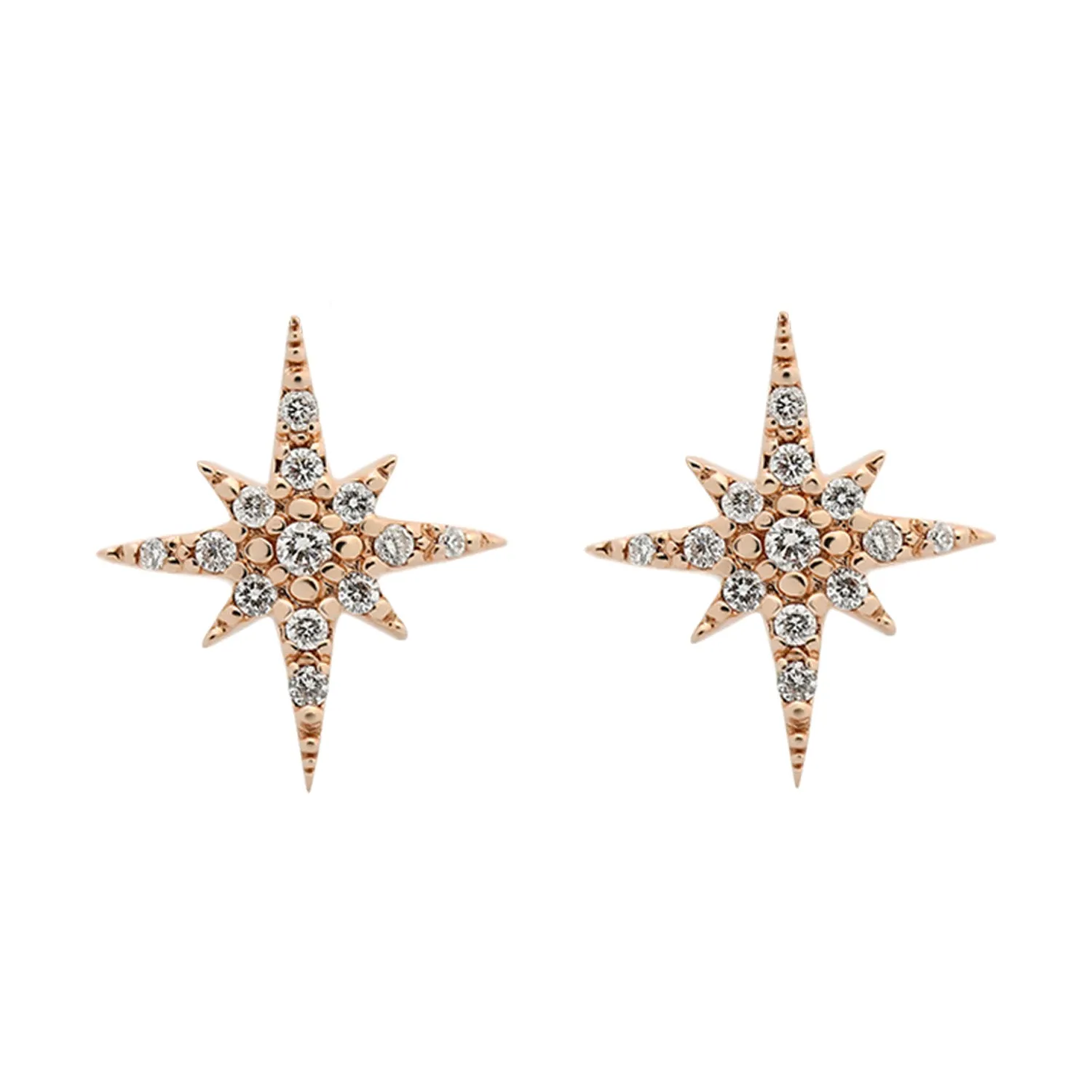 Starburst Diamond Studs (large)