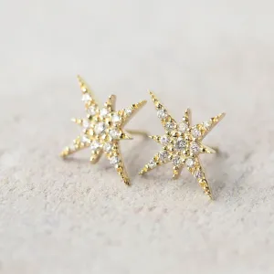 Starburst Diamond Studs (large)