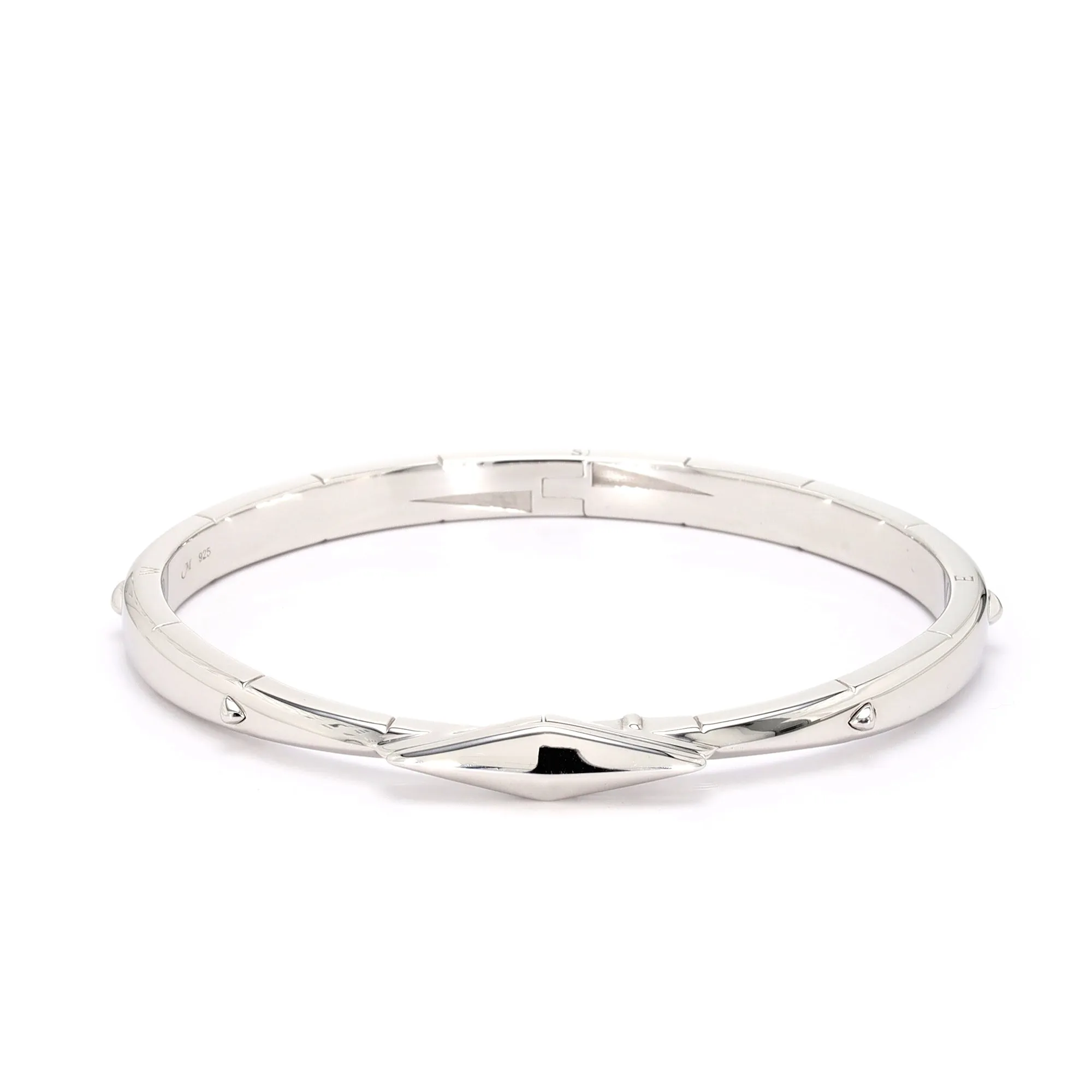 Sterling Silver Compass Bangle