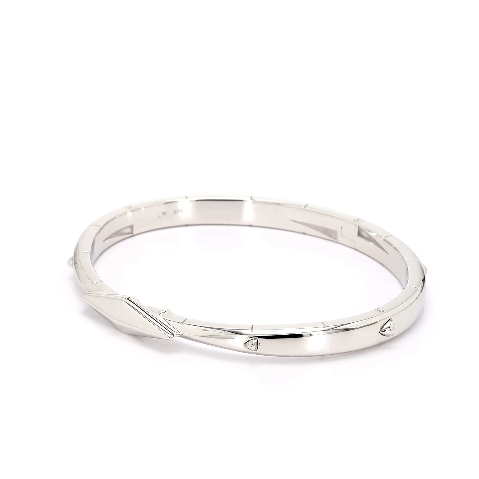 Sterling Silver Compass Bangle