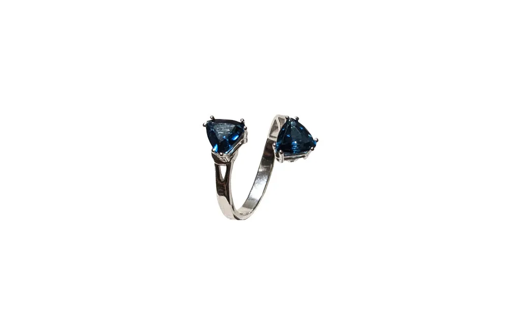 Sterling Silver London blue topaz ring