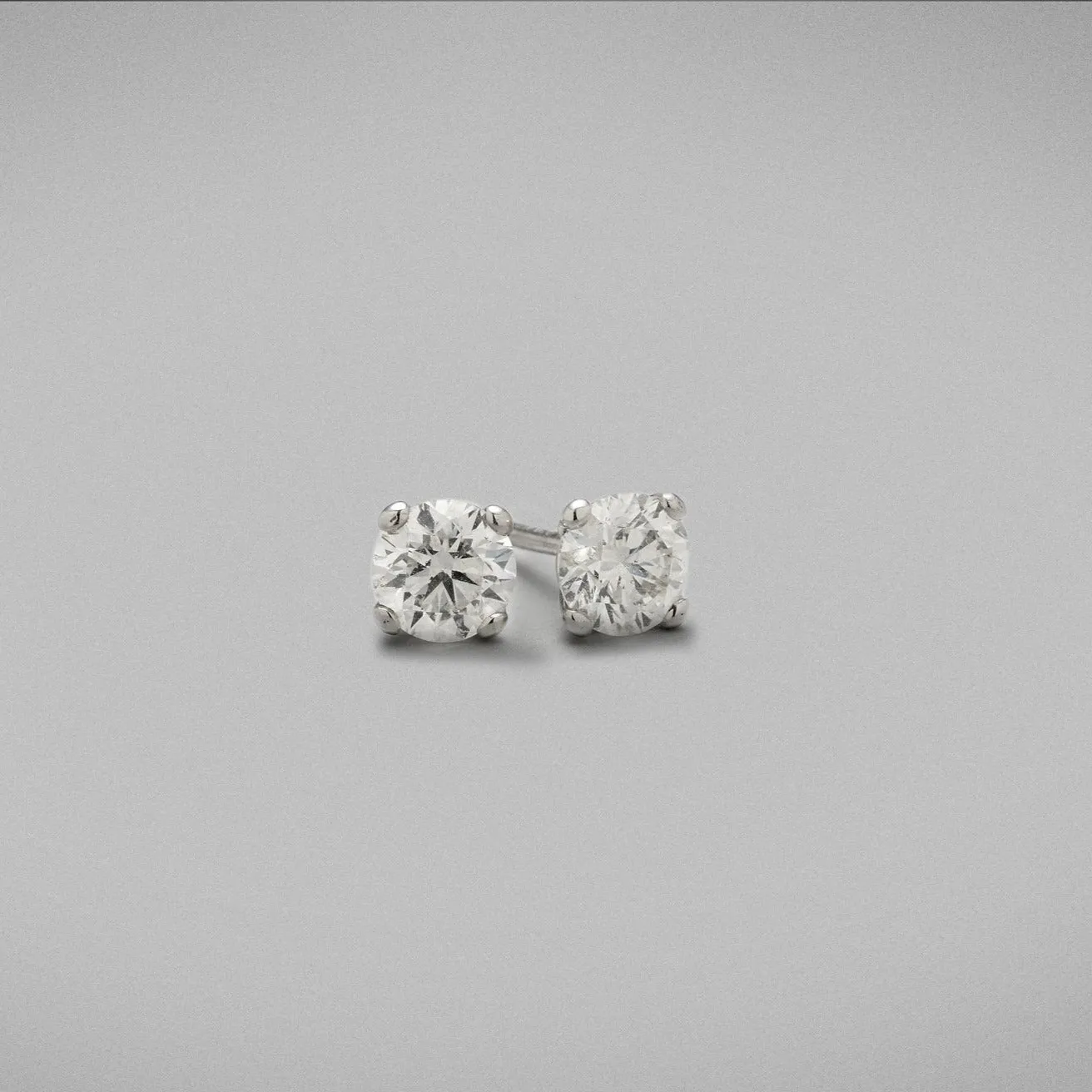 'Studs' Diamond in Platinum with 2 x 0.50cts