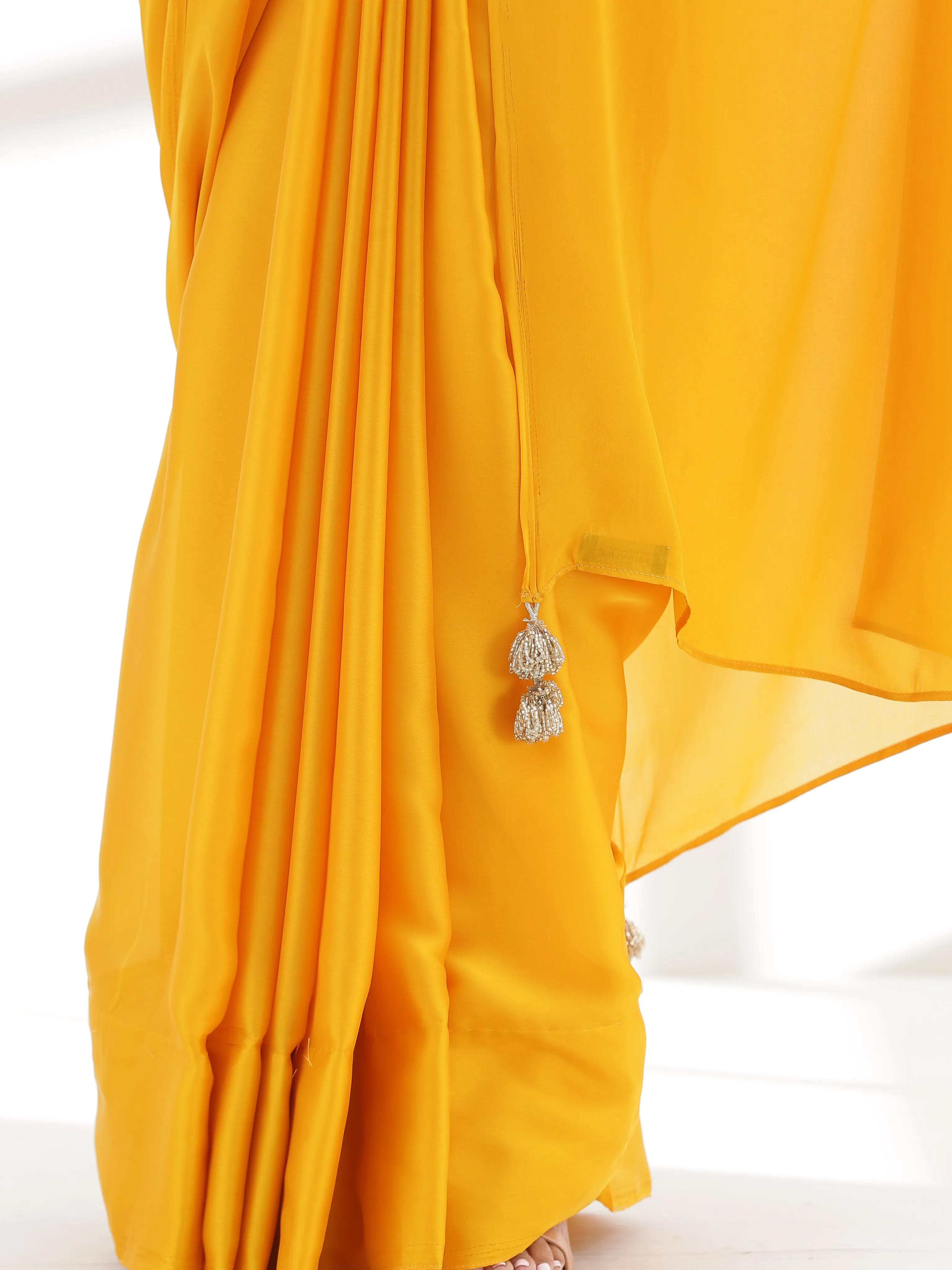 Sunny Side Up Satin Saree