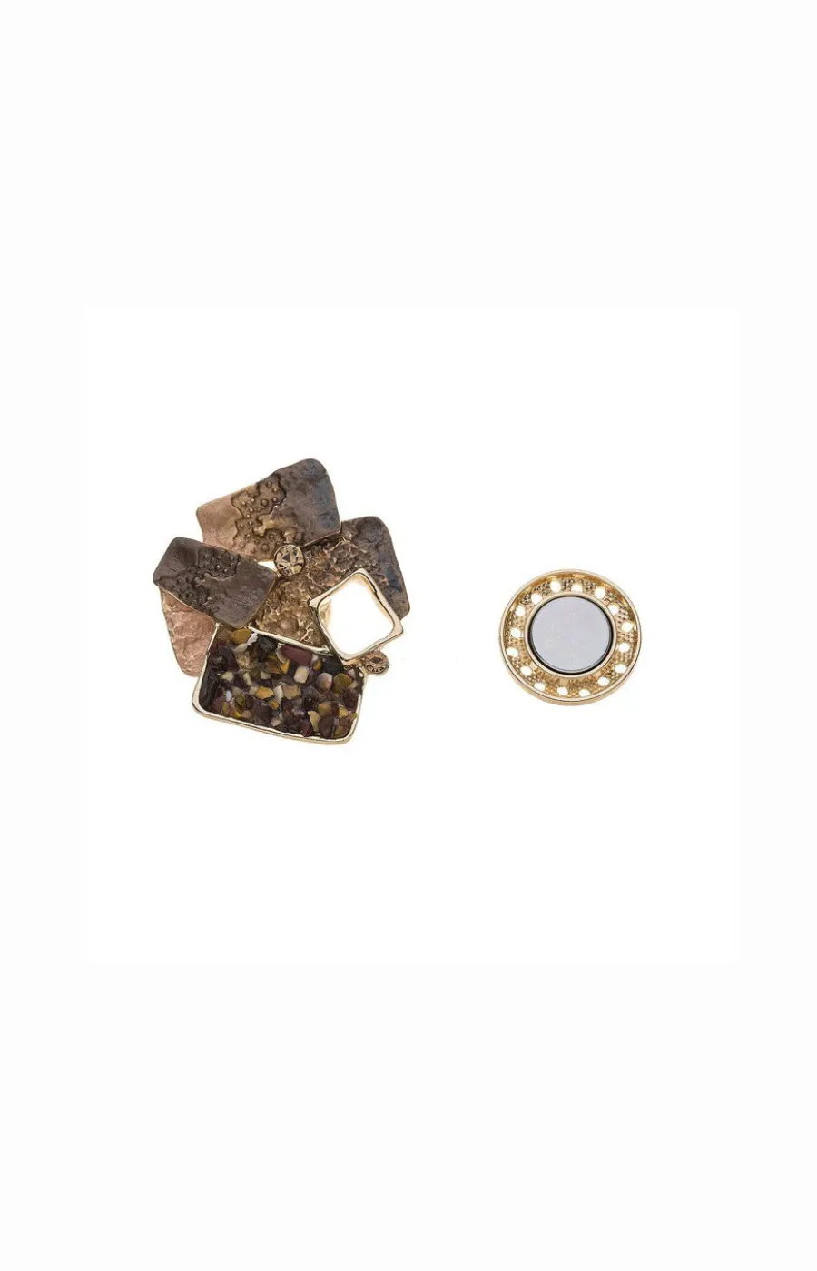 Tessa Magnetic Brooch in Gold