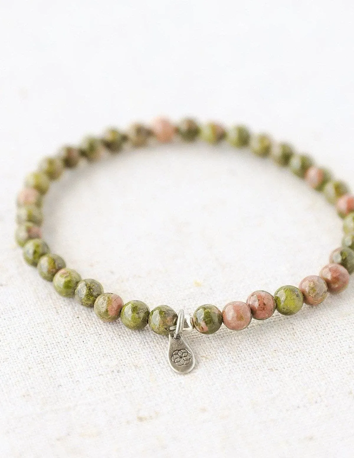 Unakite Mini Gemstone Bracelet