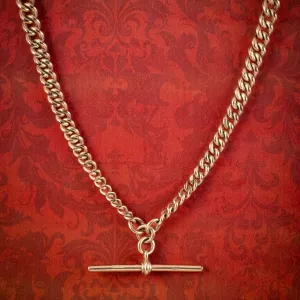 Vintage Albert Chain Necklace 9ct Gold