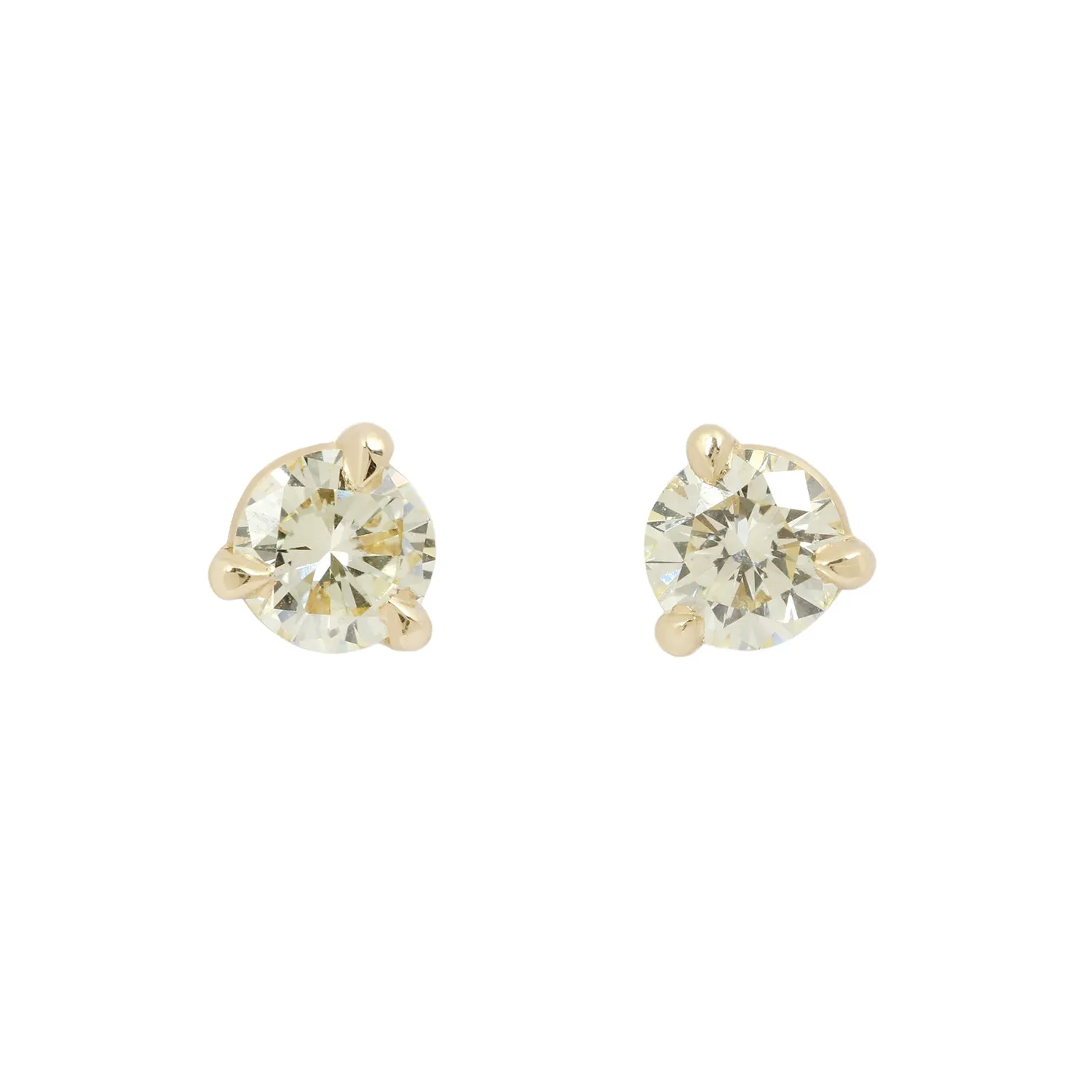 Yellow Diamond Martini Studs